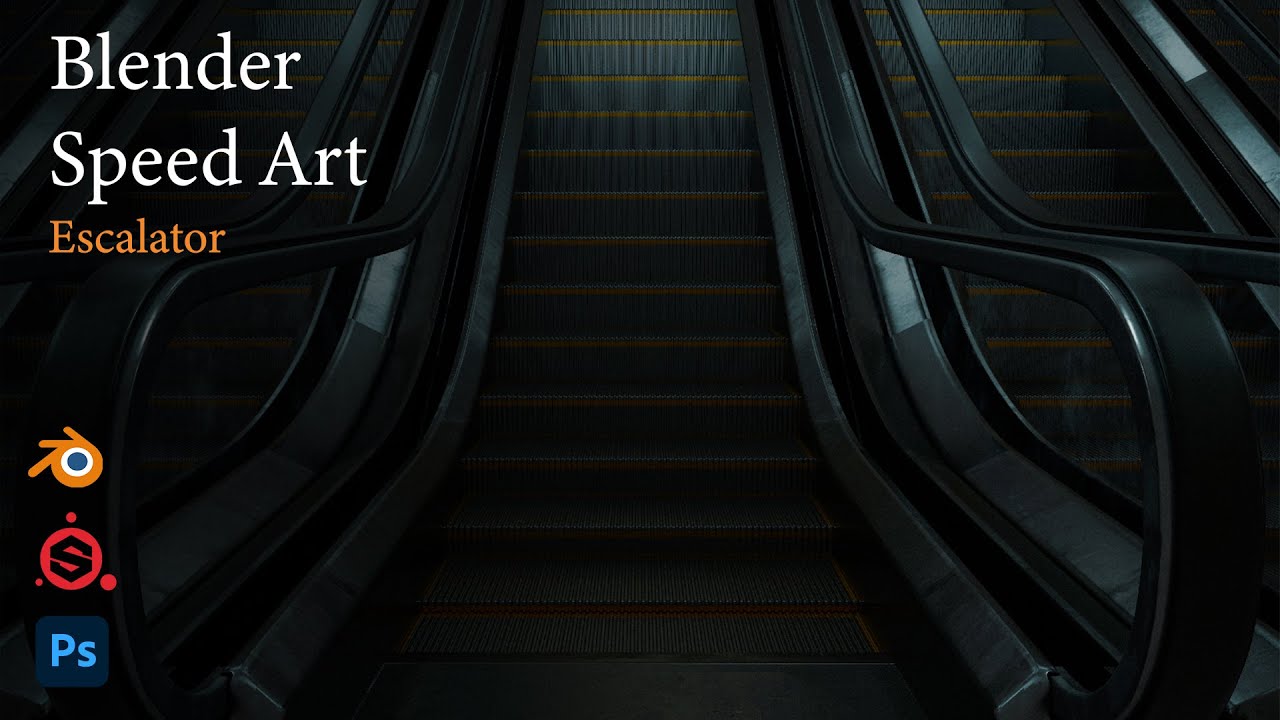 Escalator | Blender 2.93 Speed Art