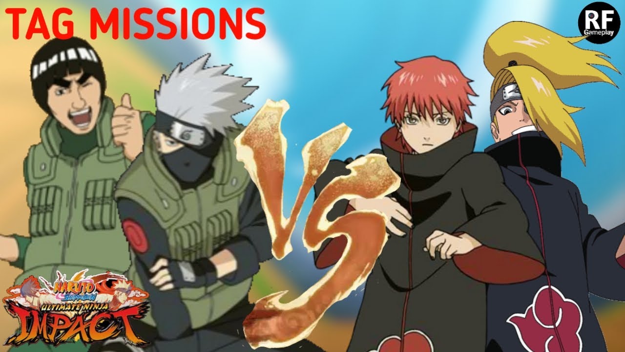 KAKASHI & GUY MELAWAN DEIDARA & SASORI || NARUTO SHIPPUDEN ULTIMATE NINJA IMPACT (PSP)