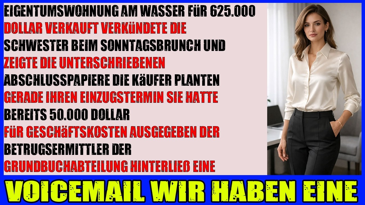 Meine Schwester verkaufte mein Waterfront Condo  dann rief die Betrugsabteilung an