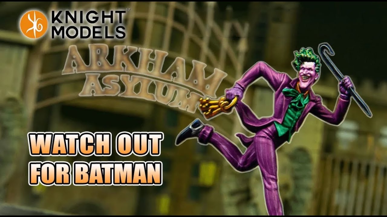 Arkham Asylum Board Game Unboxing & First Look Batman Miniatures Knight Models