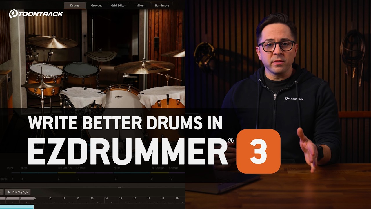 Write Better Drums in EZdrummer 3: Grid Editor, Humanize, Edit Play Style