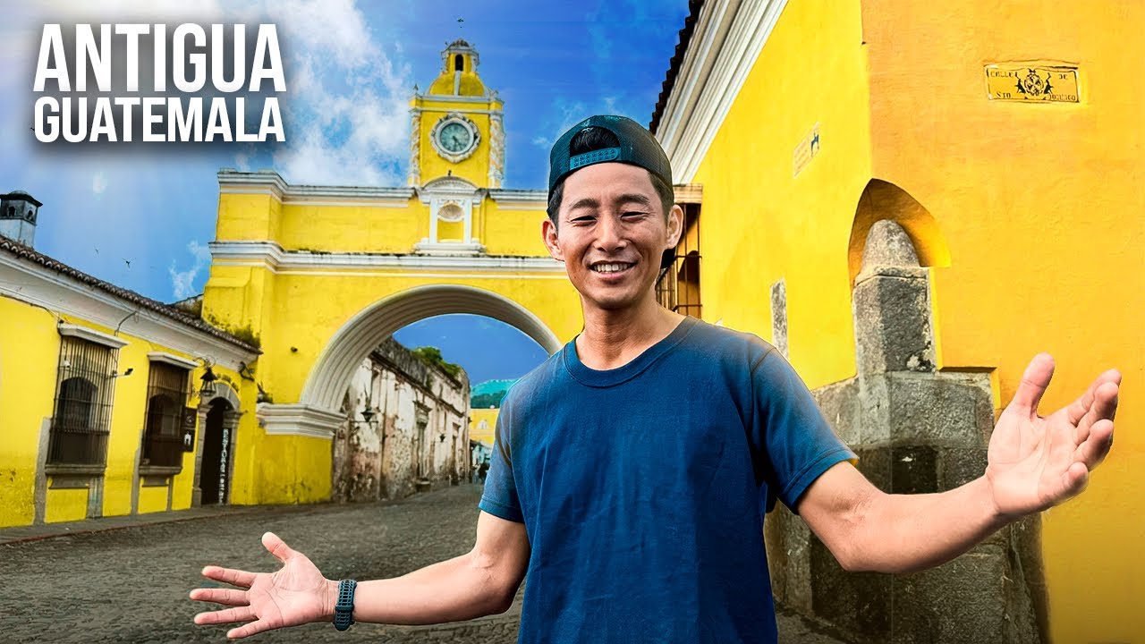 Visité Antigua, la ciudad MÁS TURÍSTICA de Guatemala 🇬🇹 ¿Es tan bonita como dicen?