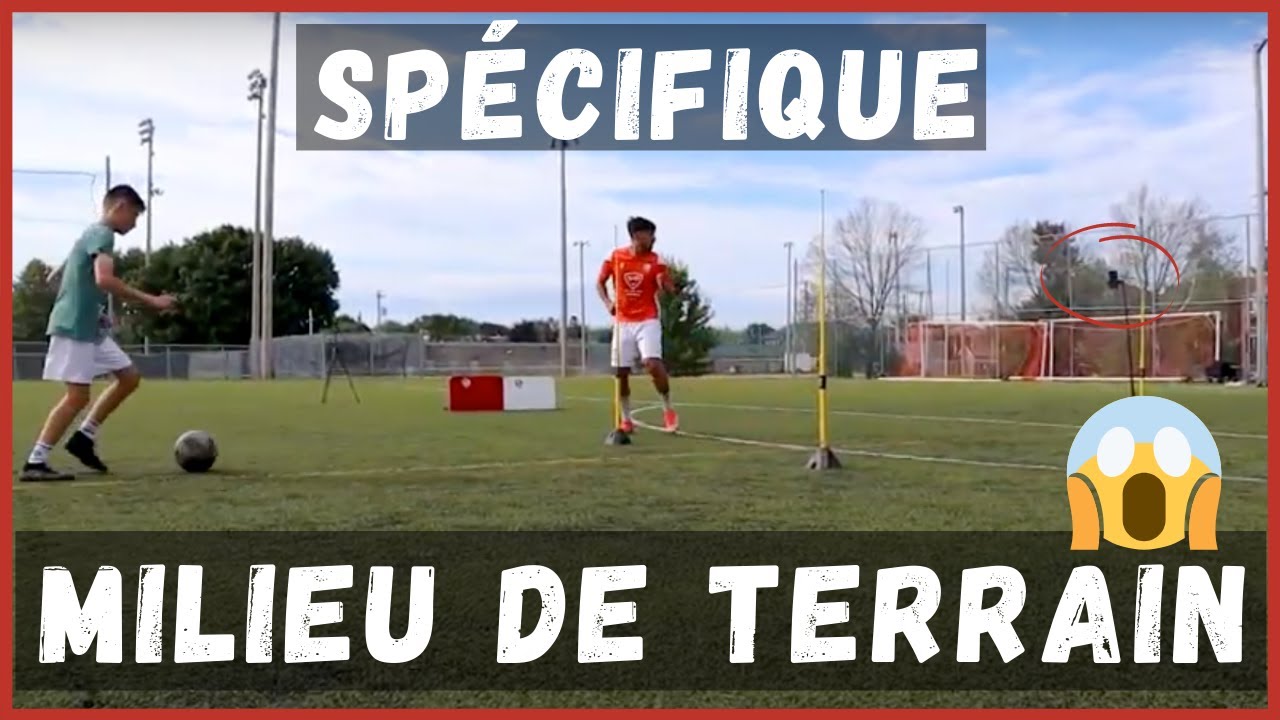 Améliore ton enchainement controle frappe avec cet entrainement de foot spécifique milieu de terrain