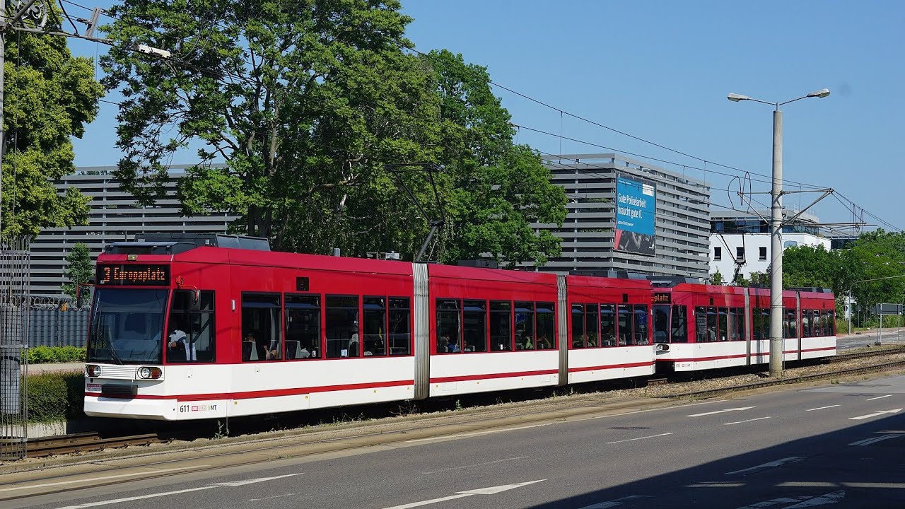 Mitfahrt in der Linie 3 von Robert-Koch-Straße nach Melchendorf