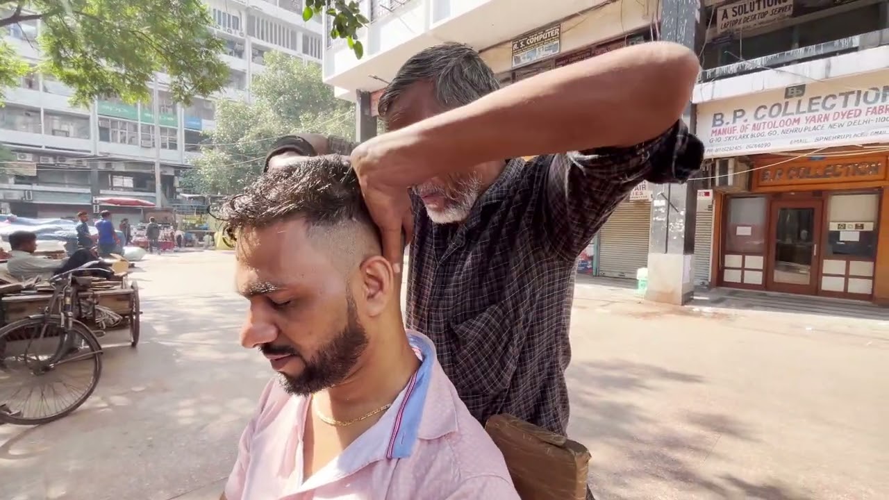 The cosmic massage 💫 | Old Man Amazing Head massage | Indian ASMR | Only $1.20 |