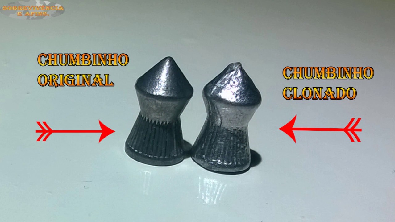 Forma para fazer chumbinhos de armas de pressão artesanal.