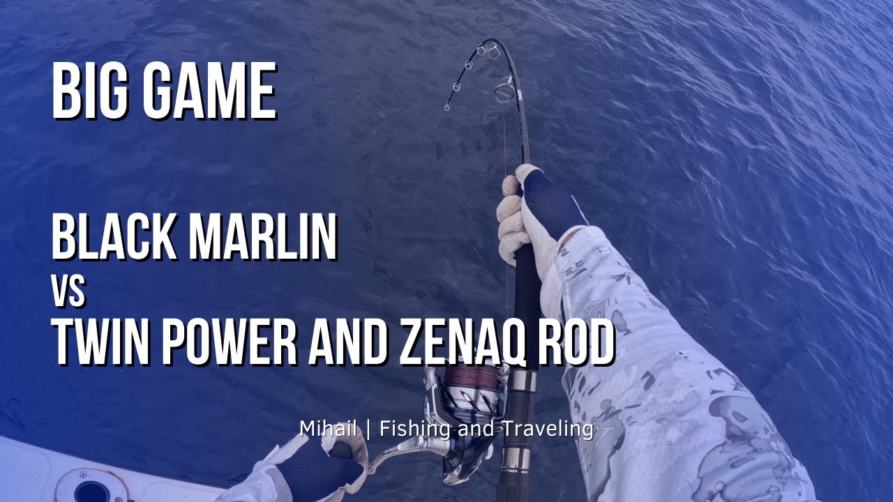 Black Marlin vs Zenaq Fokeeto FS55-10 IKARI and Shimano Twin Power SW14000XG. Sri Lanka fishing