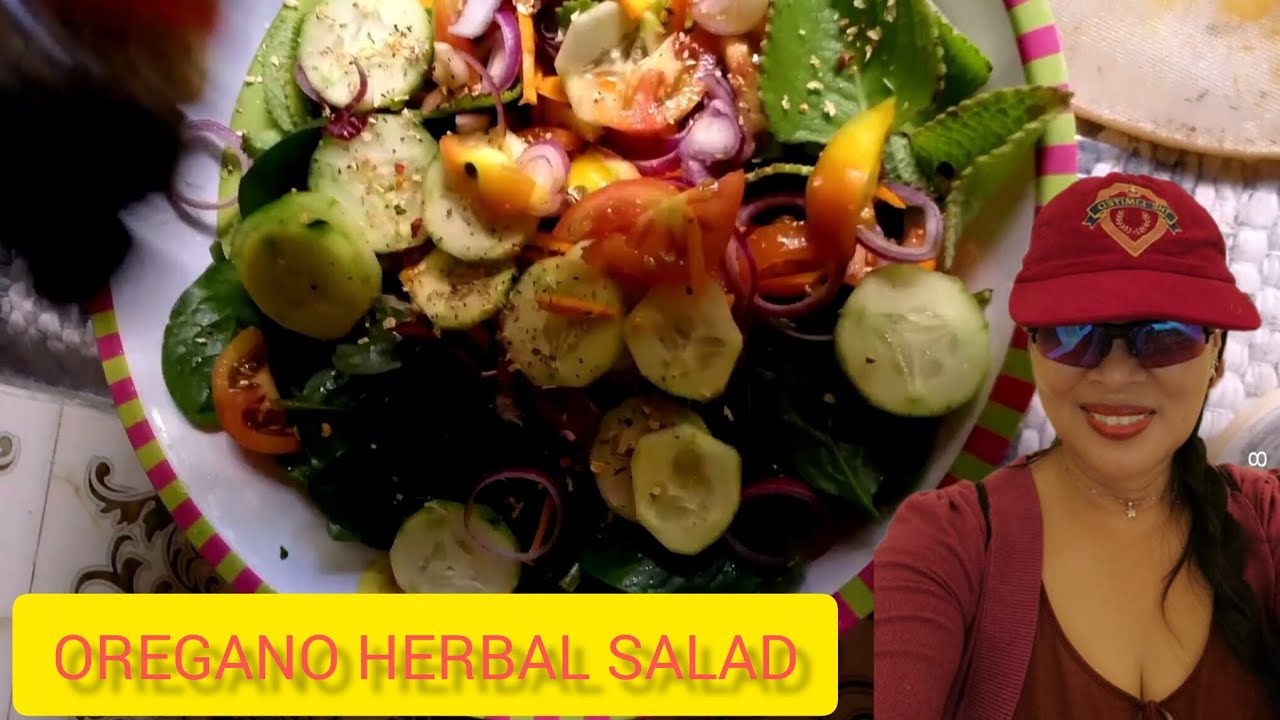Oregano Herbal Salad  Meal