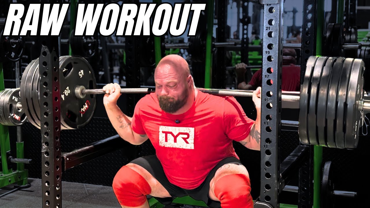 STRONGMAN RAW WORKOUT | 585lbs Squats and Accessories