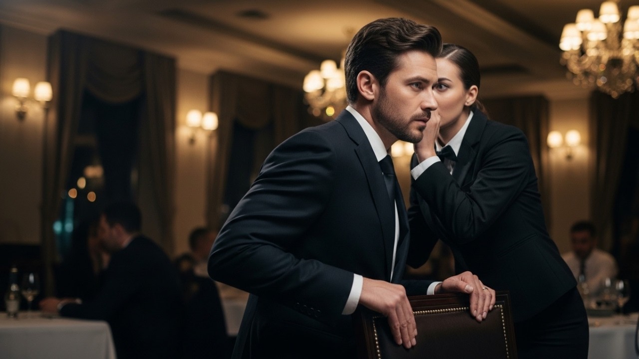 “DON’T SIT DOWN.” The Waitress Whispered as the MAFIA BOSS Reached for His Chair