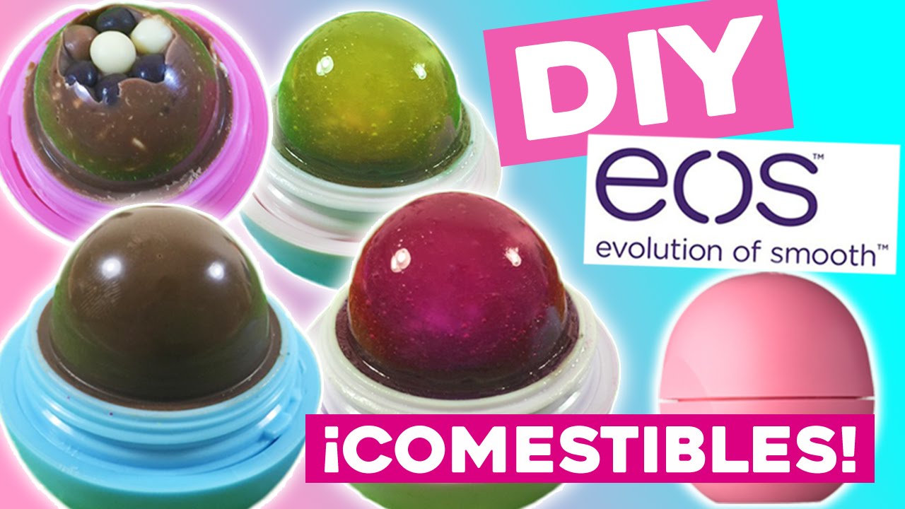EOS comestibles DIY * Cómo hacer 5 RECETAS dulces en tus labiales