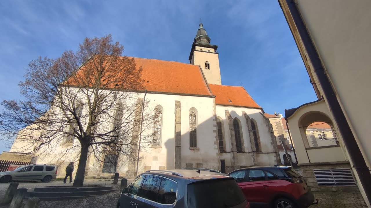Telč (CZ) Kostel sv. Jakuba Většího Novoroční zvonění - Kirche St. Jakob der Größere