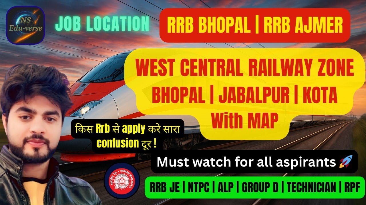 West Central Railway Zone (WCR) | Divisions, Map & Which RRB? 