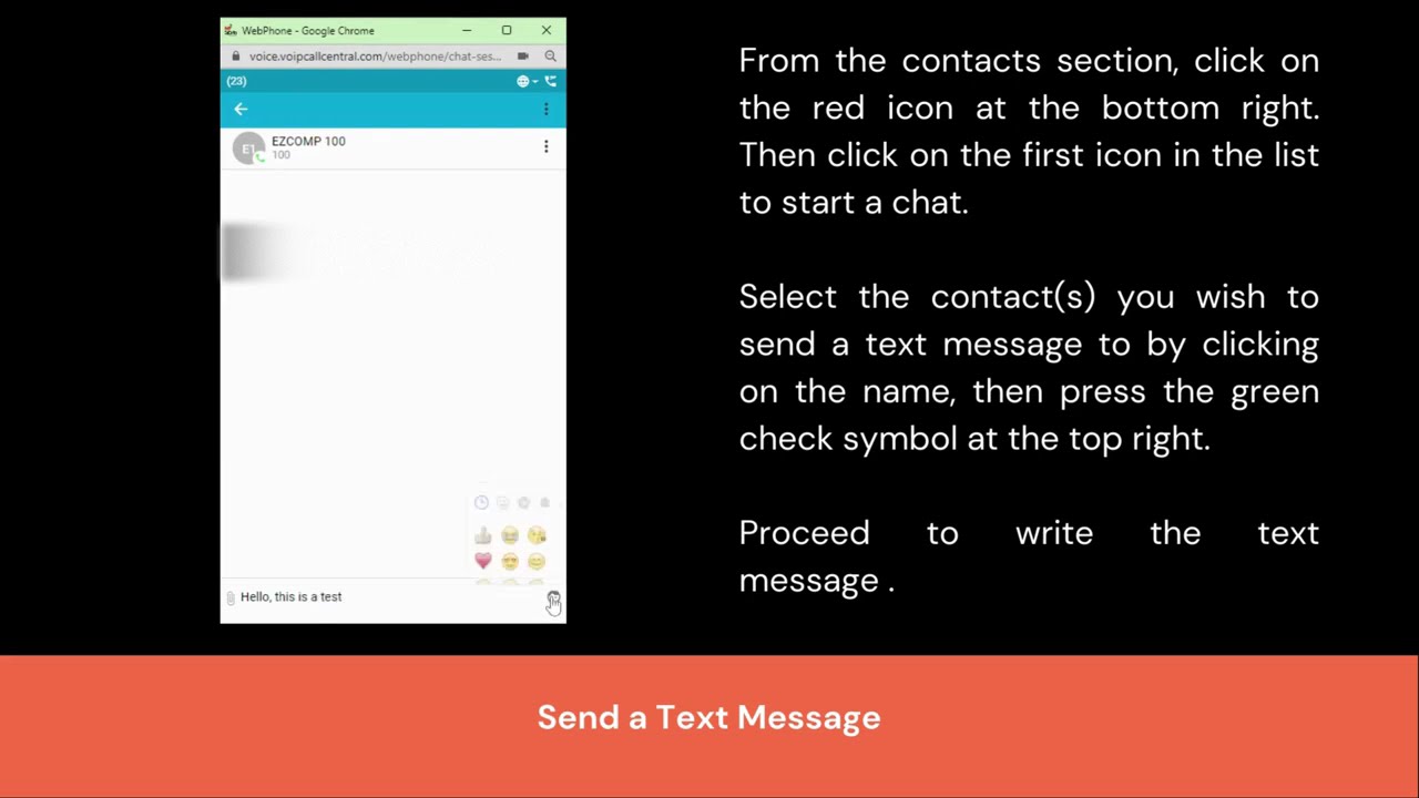 💬 How to Send a Text Message on the VoIP CallCentral Web Portal