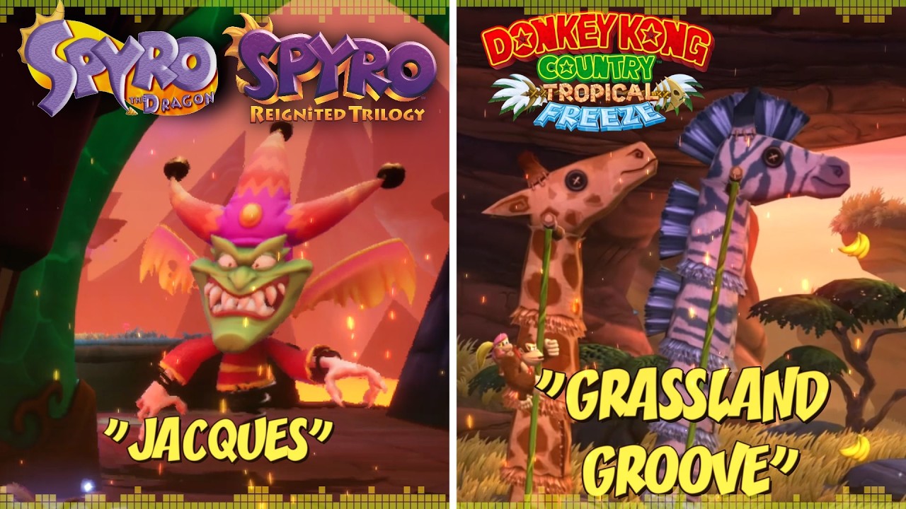 Jacques Grassland Groove 🎶 Donkey Kong / Spyro MASHUP