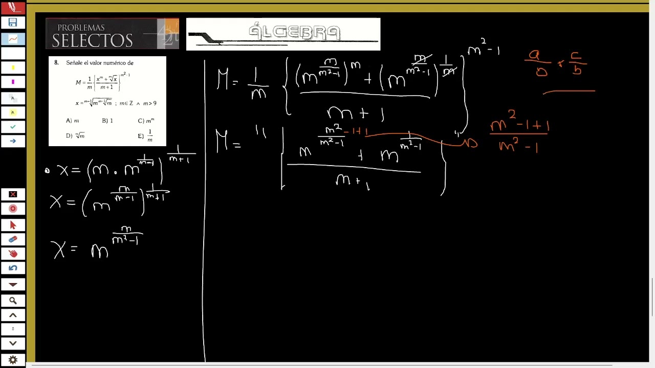 Problemas Selectos Lumbreras | Matemática | Algebra | Ejercicio 8