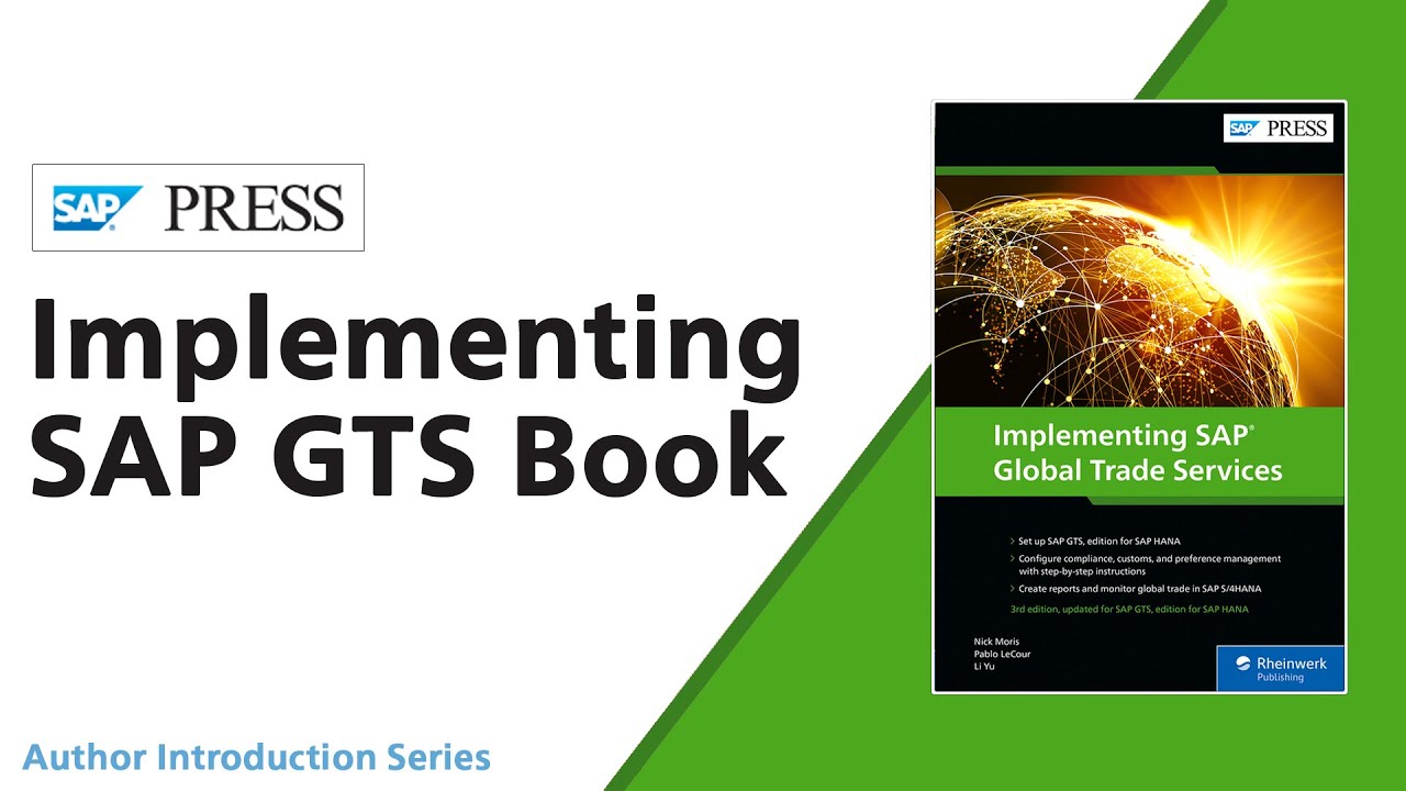 Introducing the Implementing SAP Global Trade Services Book