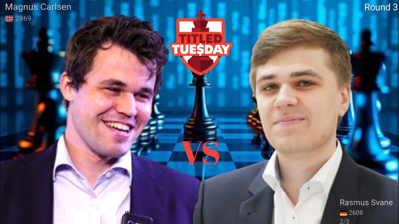Match again!! Magnus Carlsen vs Rasmus Svane || Titled Tuesday Grand Prix 2026 || chesscom