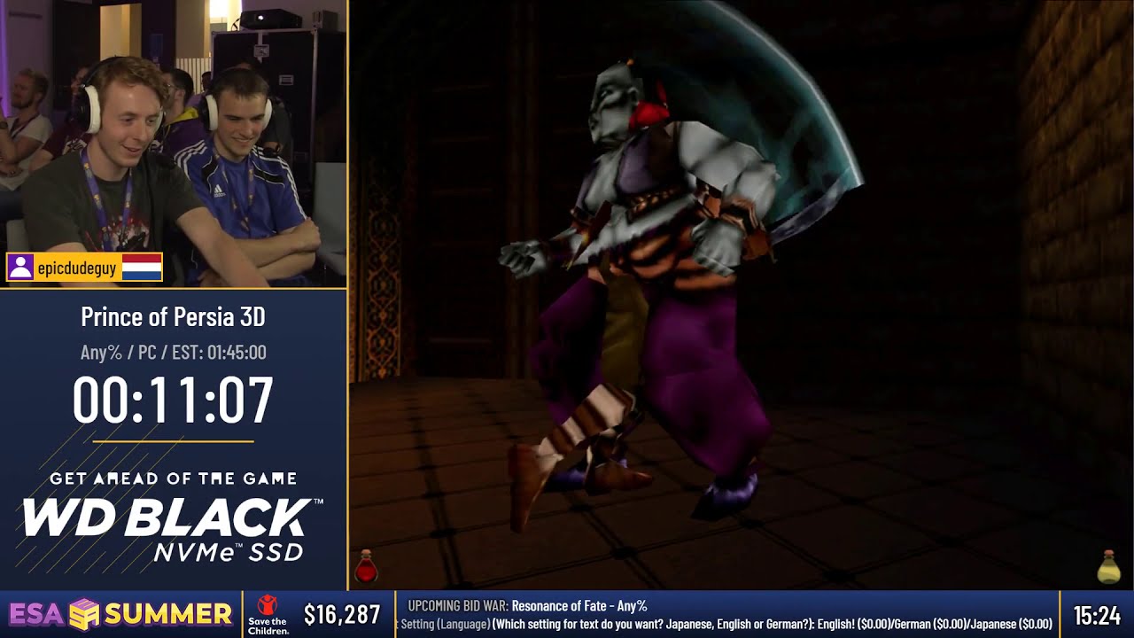 #ESASummer18 - Prince of Persia 3D [Any%] by epicdudeguy