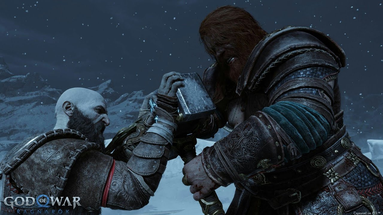 God of war ragnarok part 2 (kartos vs thor) گاد آف وار رگناروک