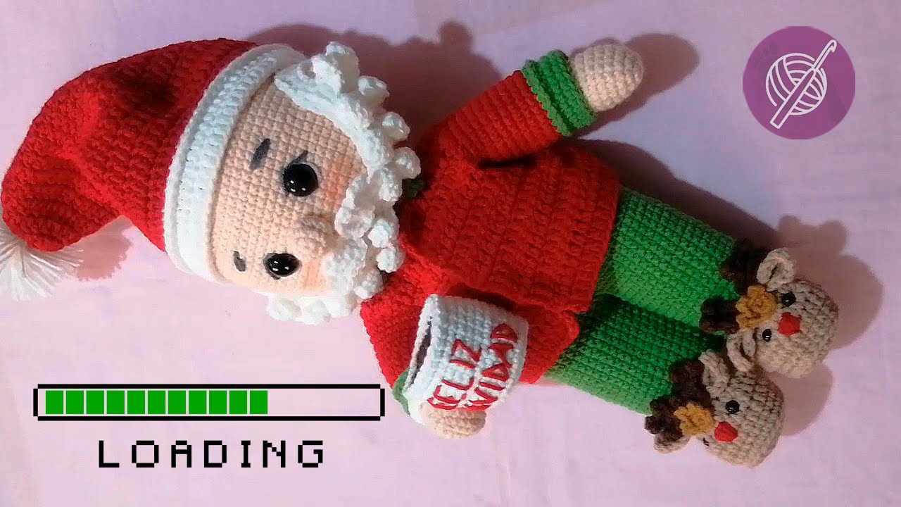 🎅Papá Noel AMIGURUMI🧶a crochet | LISTA de MATERIALES | Aquí en 