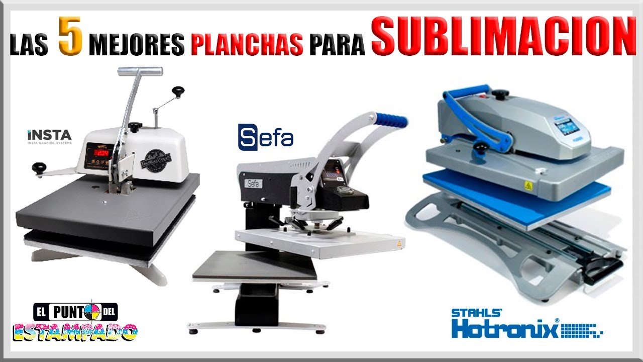 Las 5 MEJORES planchas para SUBLIMACIÓN 🔥 ( mi concepto personal)
