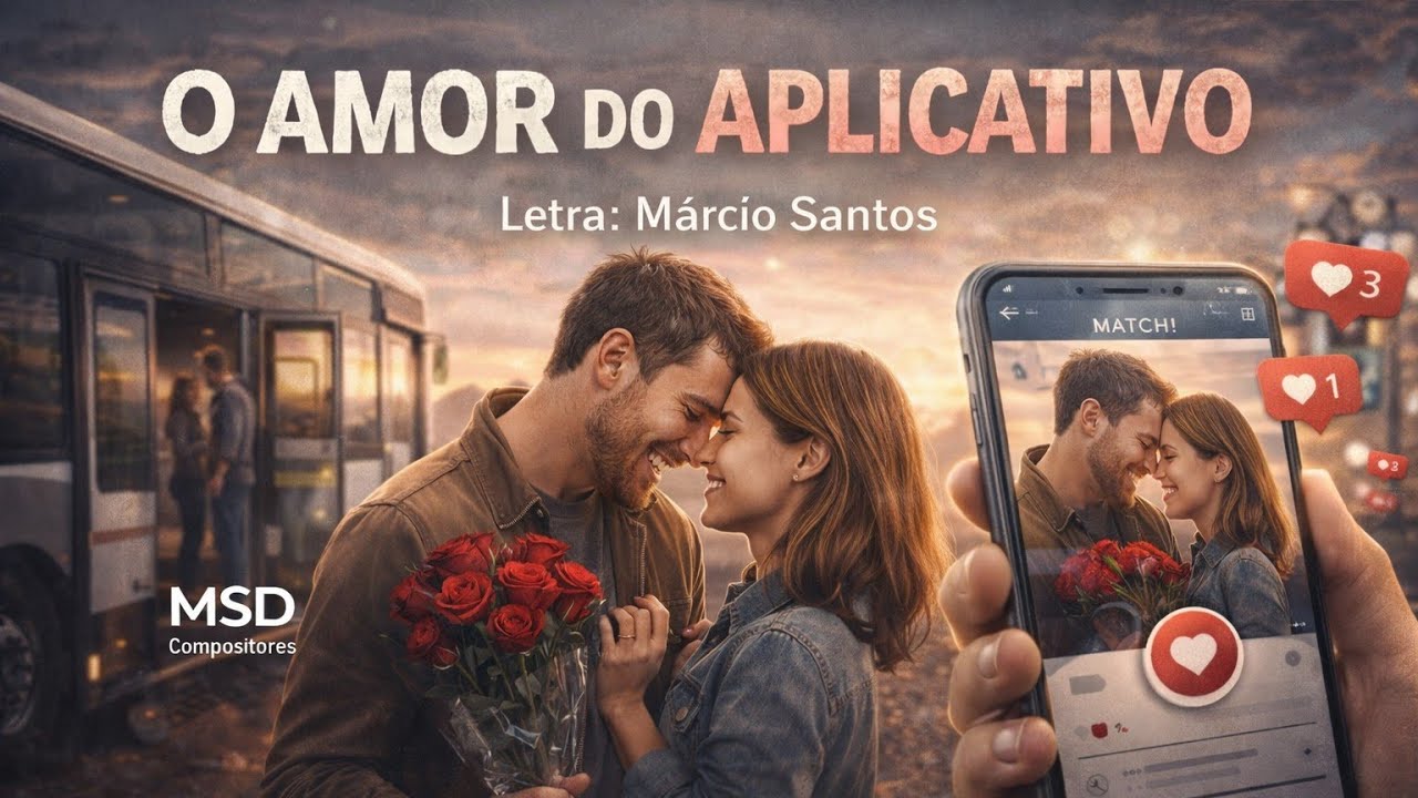 O Amor do Aplicativo / Letra: Márcio Santos 