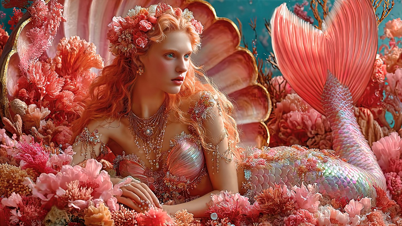 Mermaid Queen: Relaxing Underwater Fantasy Music (4K)