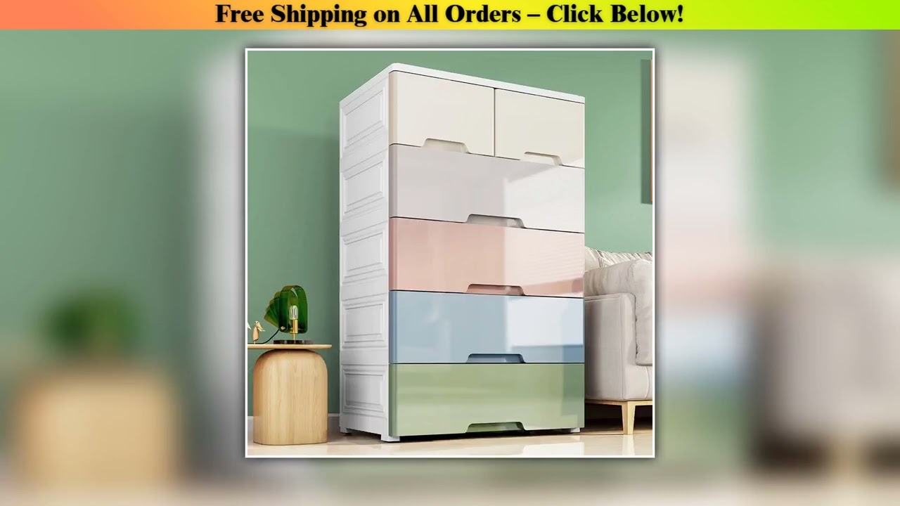 Thickened Drawer Type Storage Cabinet Bedside Storage Box Chest of Drawers Baby Wardrobe Baby