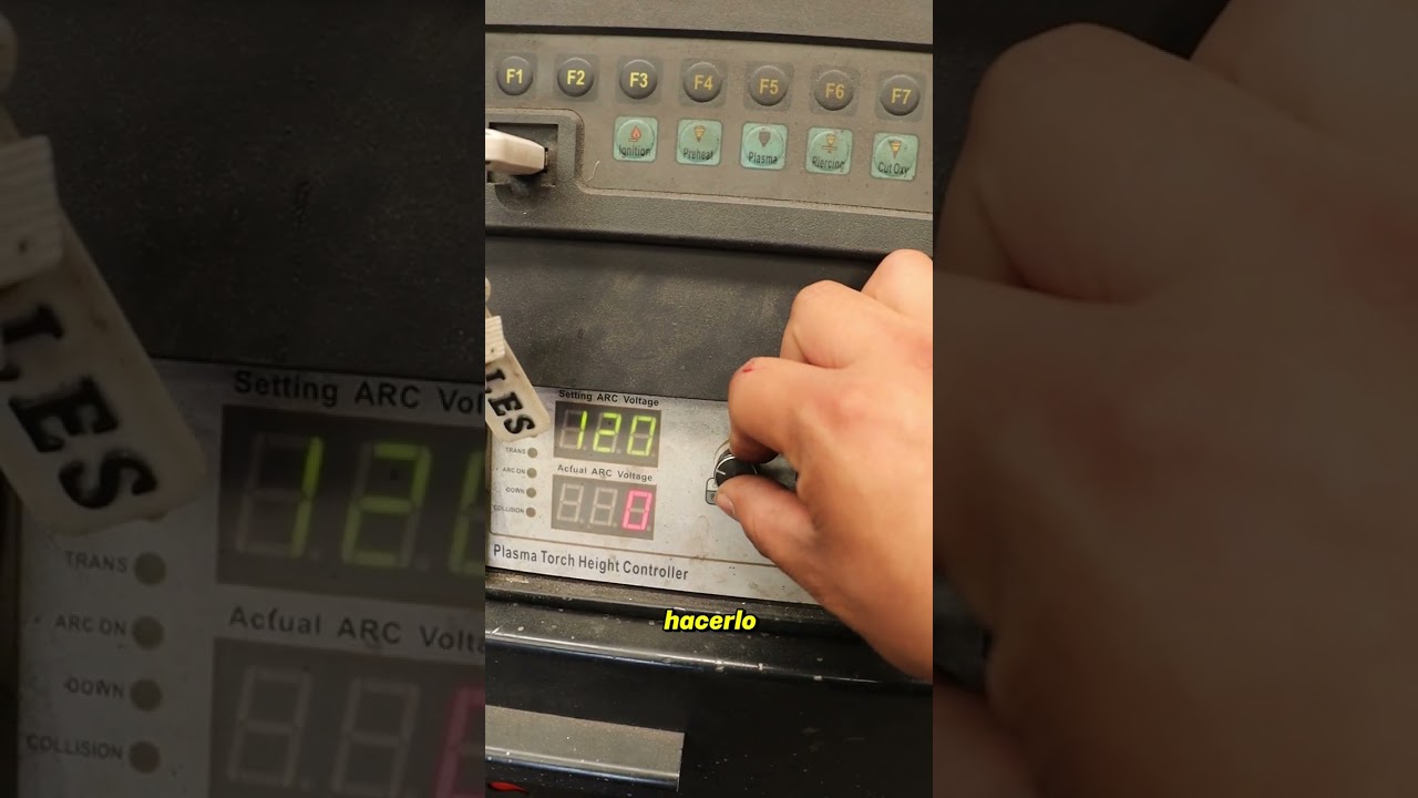 Parte dos de cortando espesores gruesos #cnc #plasma #cncplasma #herreria #celosias