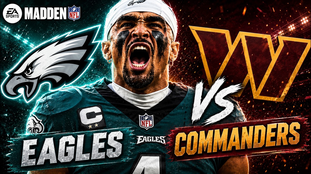 COMMANDERS vs EAGLES | WEEK 1 | MADDEN SIMULATION
