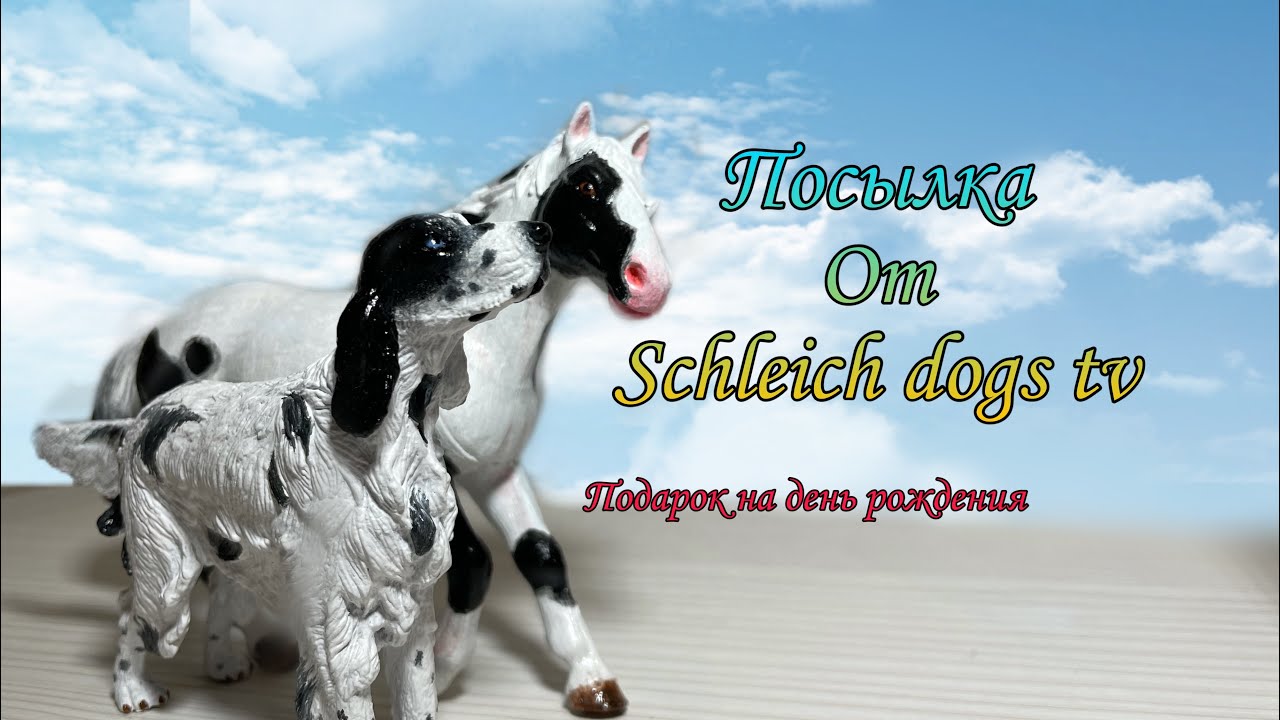 Посылка от Schleich dogs tv распаковка