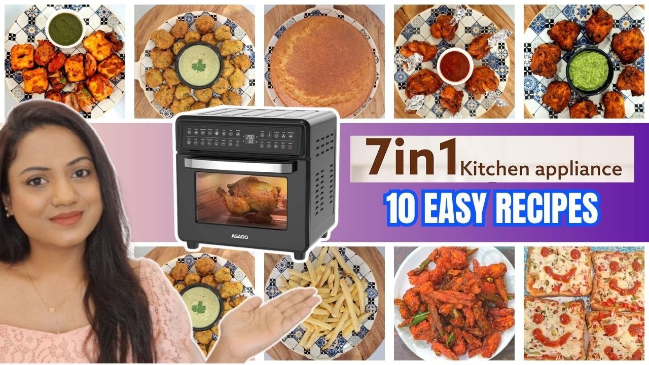 AGARO REGAL PLUS AIR FRYER RECIPES | RIA RAJENDRAN