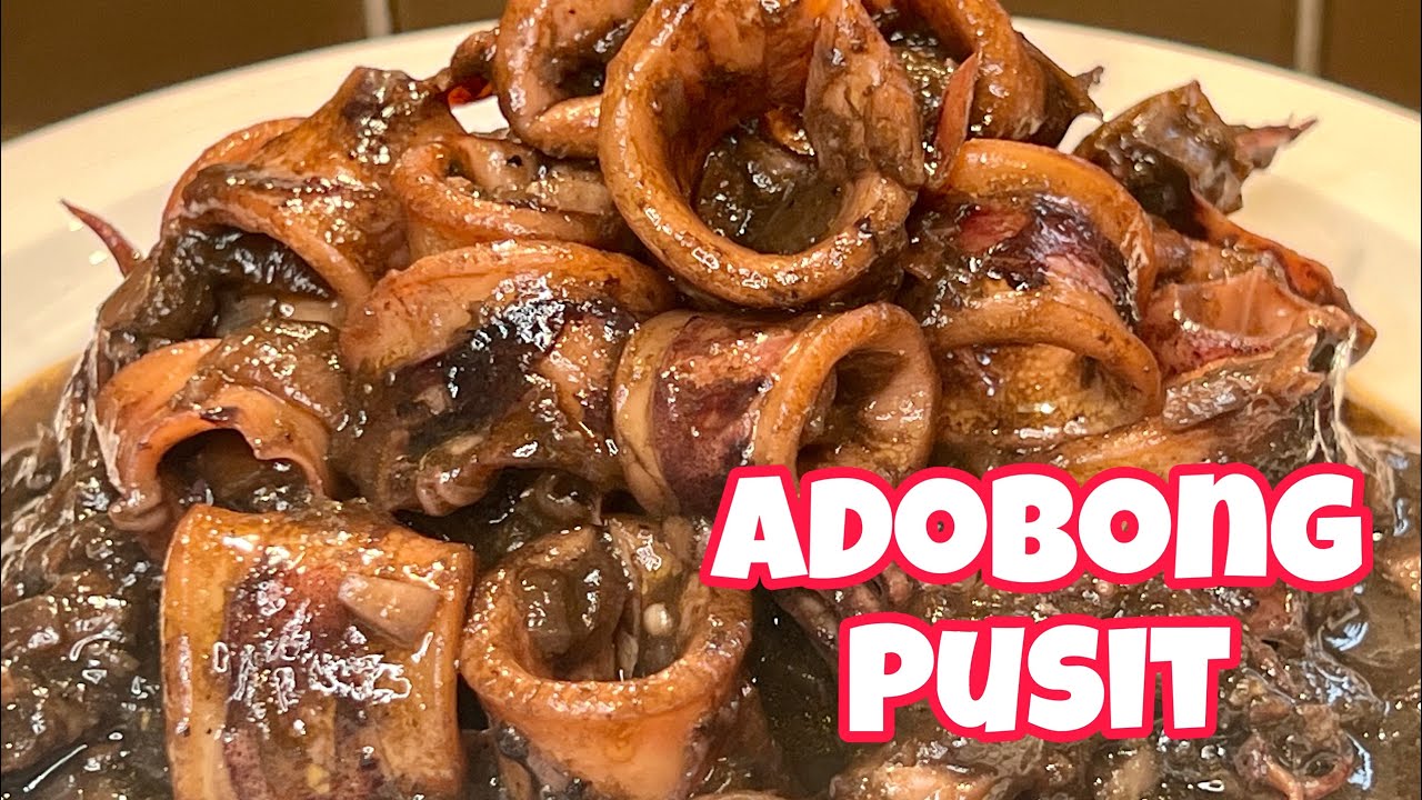 KILLER ADOBONG PUSIT WITH SPRITE SARSA PALANG UBOS NA KANIN