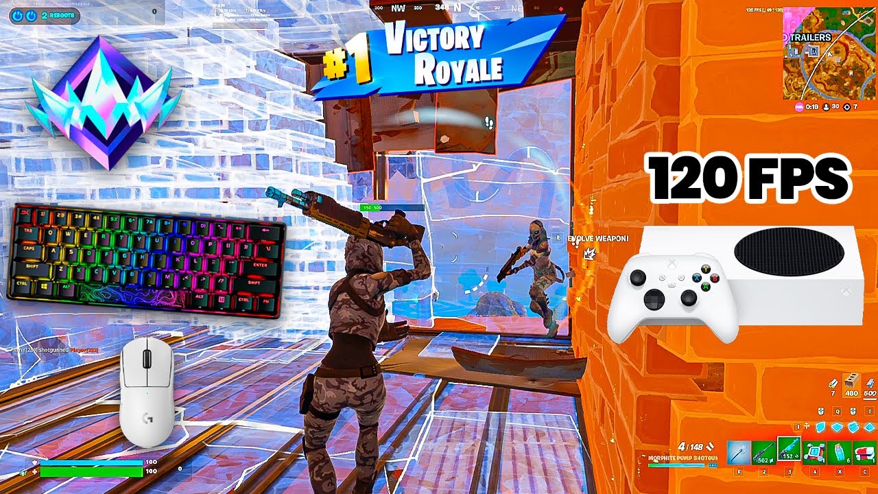 Fortnite Unreal Ranked Reload on Xbox Series S | Keyboard & Mouse Gameplay | 120 FPS
