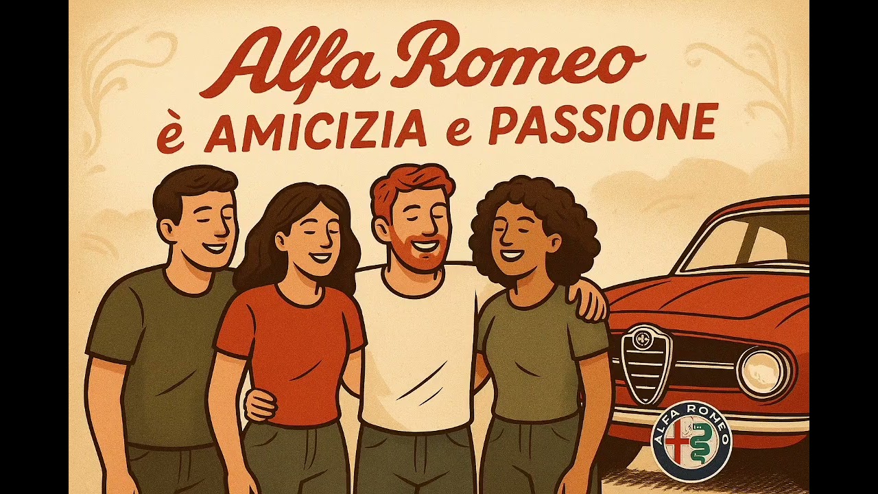 Alfa Romeo è amicizia e passione 🇮🇹🍀❤️ #alfa #alfaromeoitalia #alfaromeo #alfaromeoofficial
