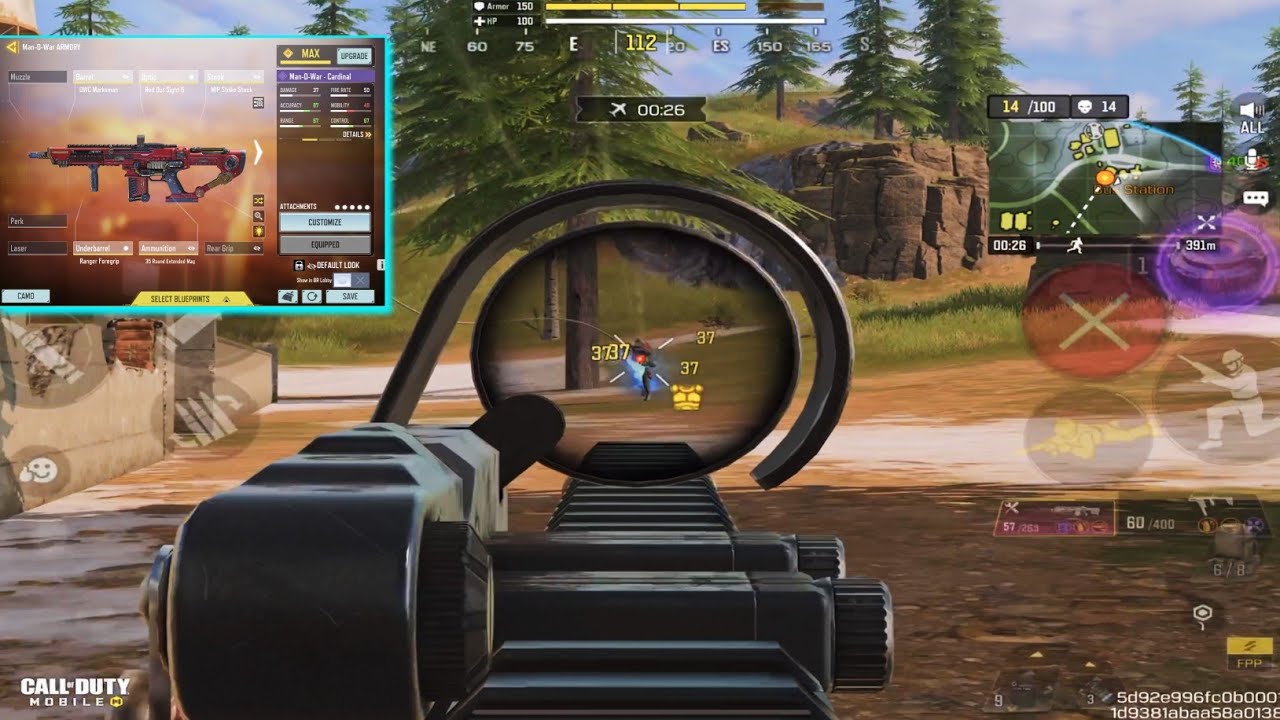 I tried Man-O-War for FUN in battle royale | Best MAN-O-WAR gunsmith in CODM BR | Solo vs Squad