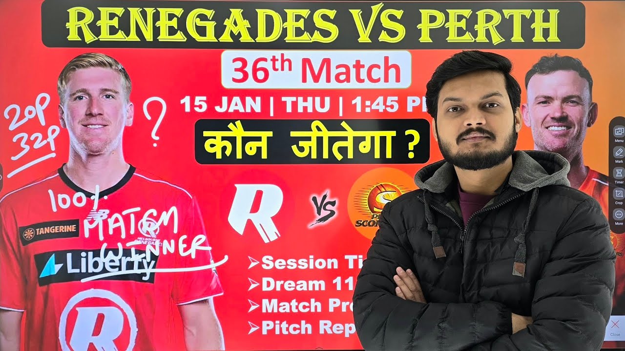 melbourne renegades vs perth scorchers bbl 36th match prediction, mlr vs prs today match prediction