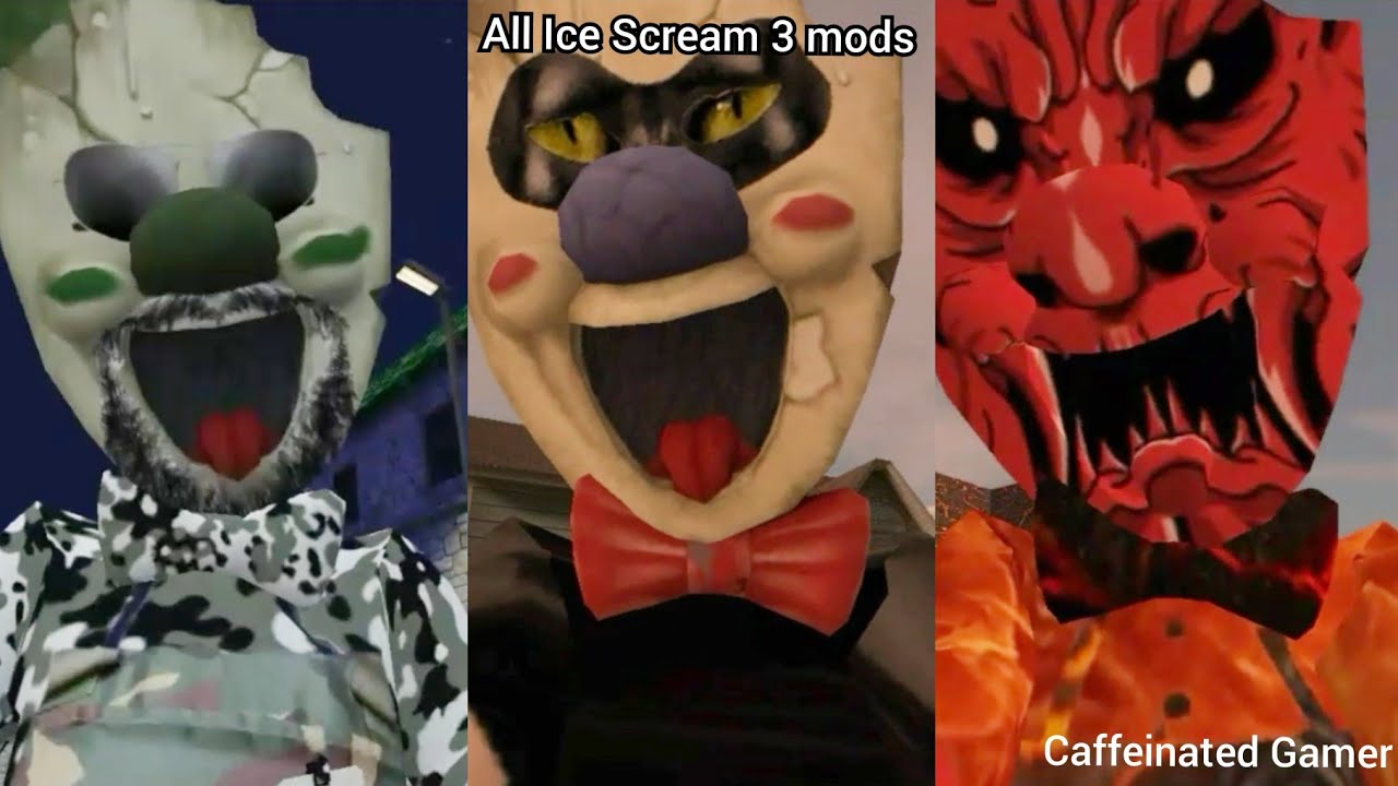 All Ice Scream 3 mods jumpscares