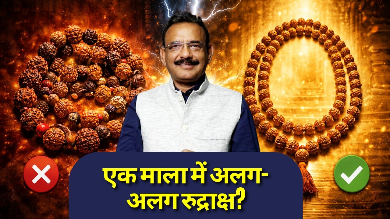 ?can We Wear Different Rudraksha Beads In One Mala? Rudraksha Mala Or Single Bead  Video 1023