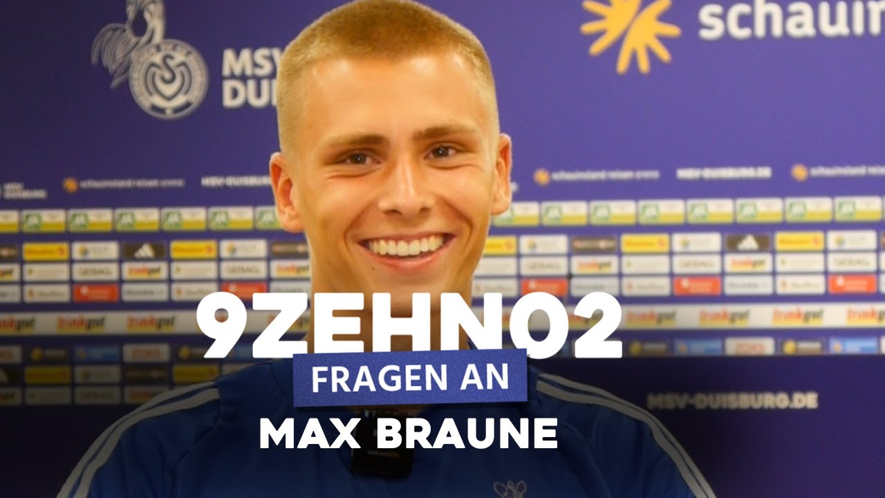 9ZEHN02 Fragen an ... Max Braune | #MSVereint | ZebraTV | 13.08.2024