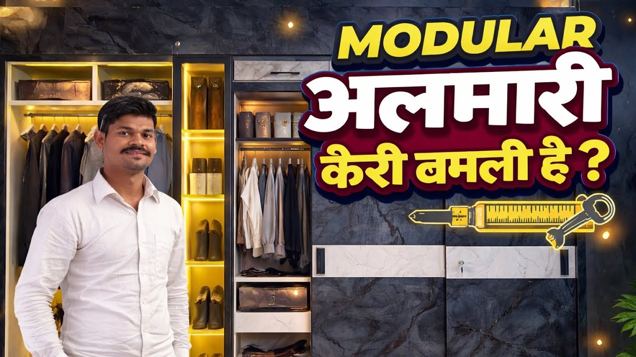 Modular अलमारी Sanding का प्रोफेशनल तरीका 😍#modularfurniture #wardrobe #sanding #carpenter#video 