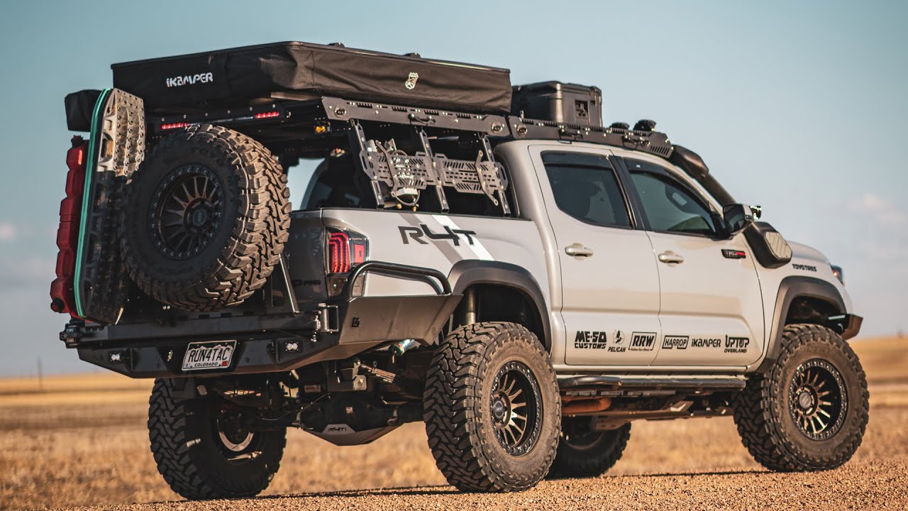 Our 3rd gen (2017) Tacoma Armor Update C4 Front & Rear Bumper & Skid Plates. This thing is a TANK!