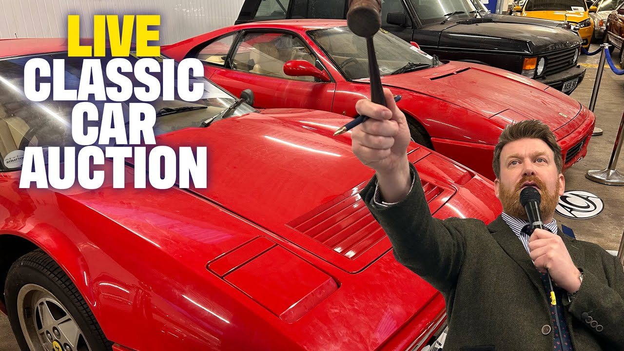 LIVE CLASSIC CAR AUCTION! Day 2 of Anglia Car Auctions January 2026 Sale | RARE & NO RESERVE Cars