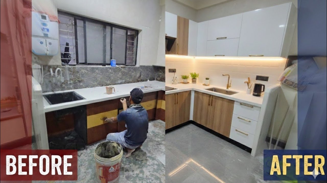 Old Kitchen vs Modern Modular Kitchen Transformation | Kitchen Renovation 2026