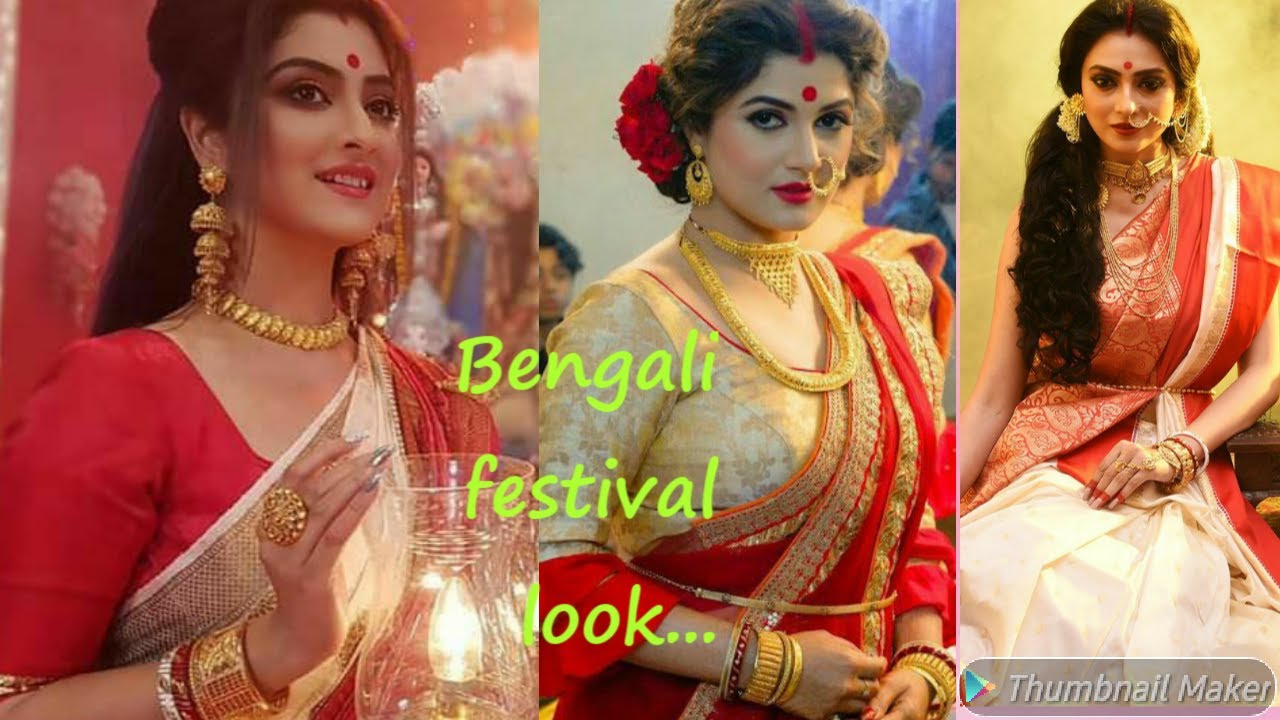 Beautiful bengali  makeup jewellery and dressup idea.....