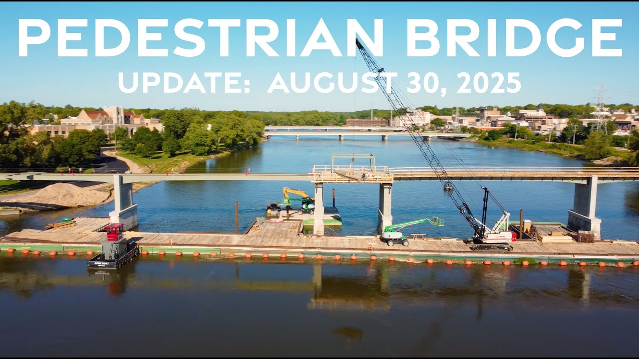 08.30.25 - Pedestrian Bridge Update, Dixon IL - 4K