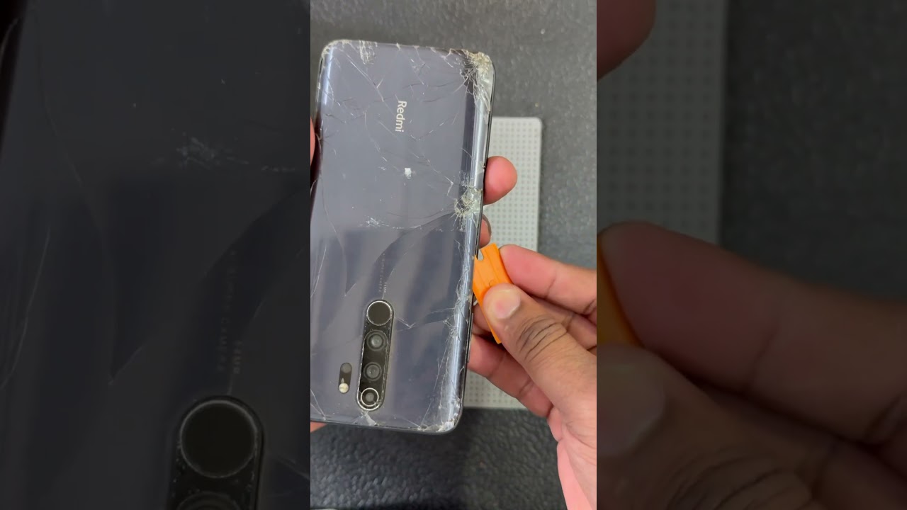 Redmi note 8 pro broken back remove