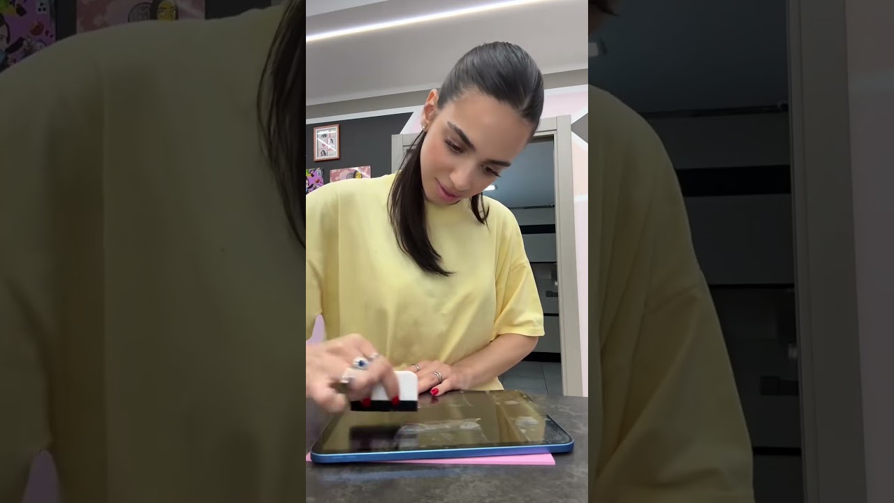 ASMR relax big screen protector #newmartina #asmr #tablet #asmrcommunity #shortsyoutube #shorts