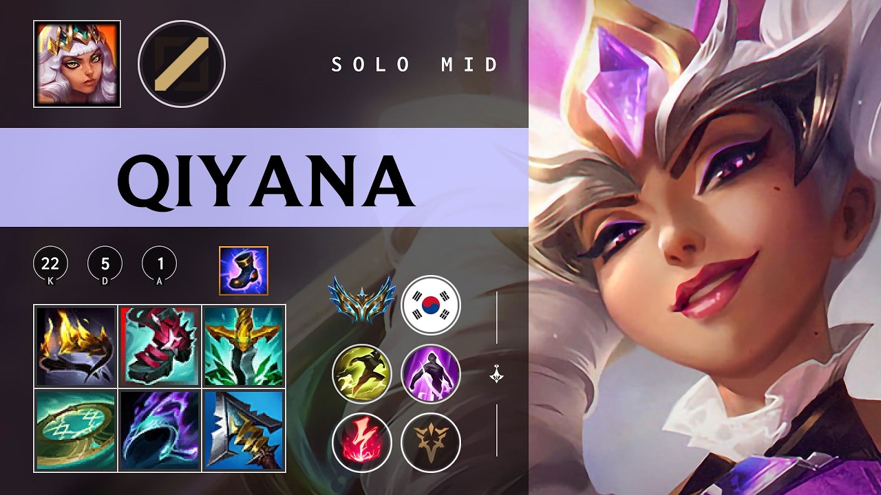 Qiyana Mid vs Zoe - KR Challenger Patch 26.05